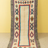 Vintage azilal, berber rug, 123 x 295