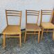 Set of 3 bistrot chairs 1950