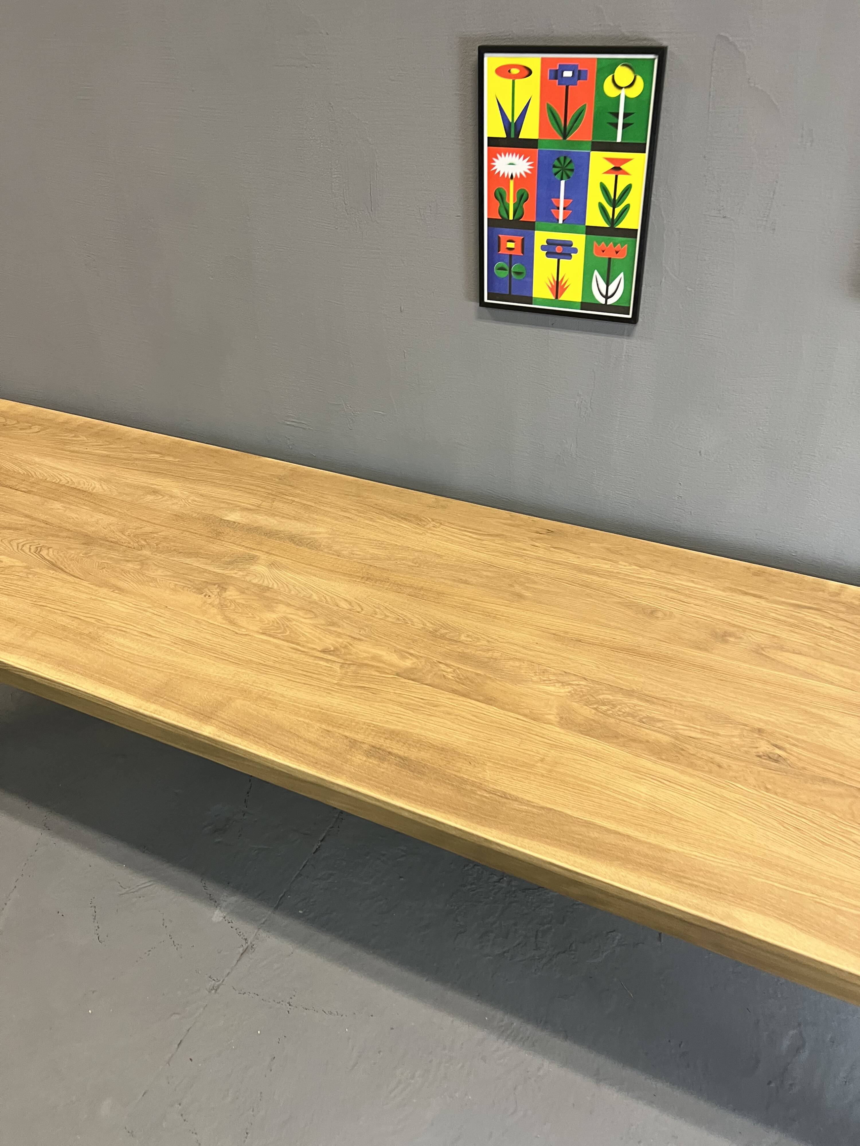 Farmhouse table 300 X 80 cm, spindle legs