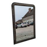 Louis Philippe Napoleon III mirror in decorated gilded wood - 1m70