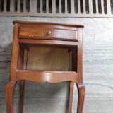 Vintage wooden bedside table