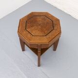 Octagonal Dutch Art Deco side table 1920s