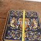 Coaster Earthenware Gien Renaissance Model Angel Cherub Putti Cobalt Blue