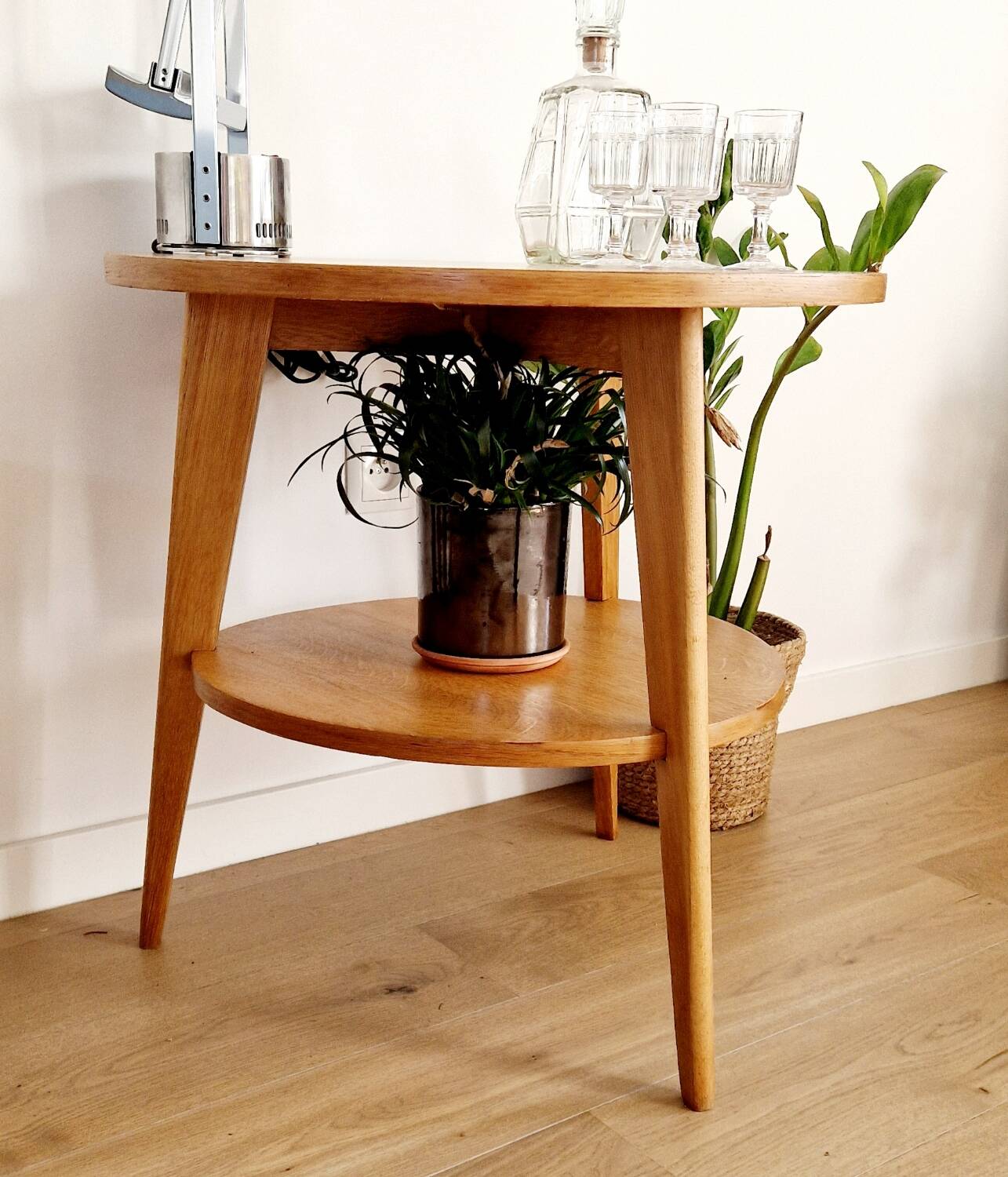 Scandinavian style side table from the 50s