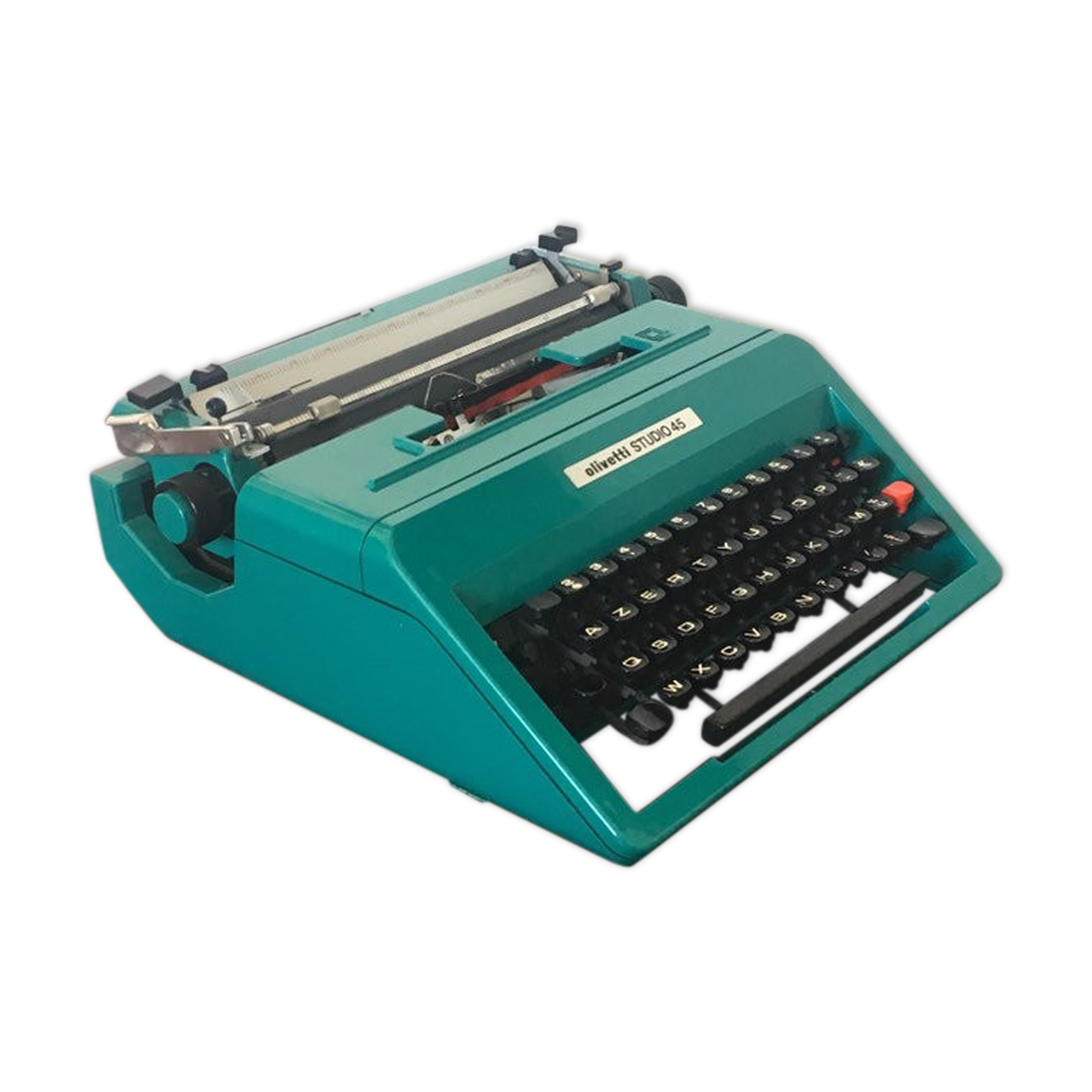 Studio 45 blue duck Olivetti typewriter