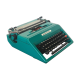 Studio 45 blue duck Olivetti typewriter