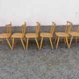 Bistro chair year 50 60 lot of six
