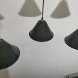 Enameled sheet metal pendant lights