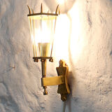 Vintage brass wall sconce