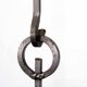 Art deco iron and glass candlestick by erik höglund