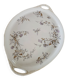 Large oval porcelain dish 19th century Hache Pépin-Lehalleur Vierzon