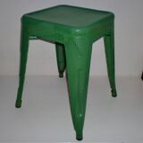 Perforated Metal Industrial Stool, Andriot for Tolix, France