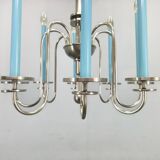 Art Deco Chandelier with Matching Sconces, Czechoslovakia 1930s