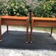 Duo of vintage Scandinavian teak bedside tables with 1 drawer.