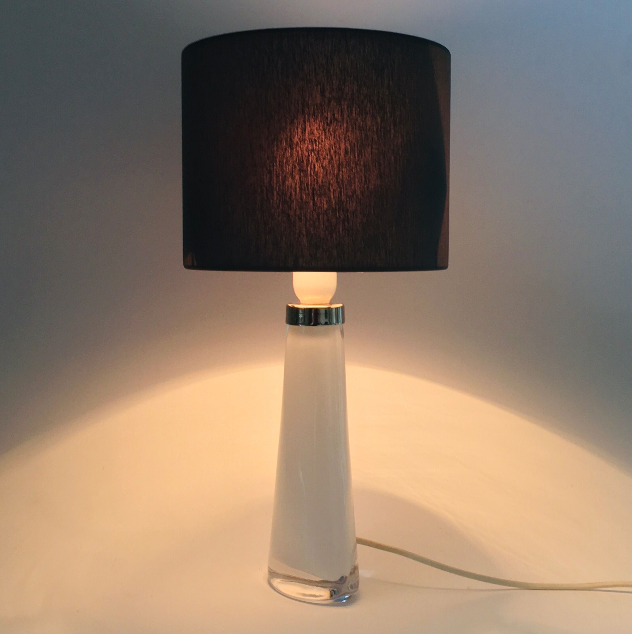 Lampe de table modèle RD 1566 par Carl Fagerlund pour Orrefors, Suède, années 1960