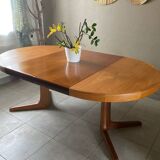 Vintage Baumann table with 2 extensions