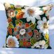 Paire de coussins vintage fleuri