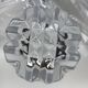 6 Crystal Long Drink Glasses with Spikes