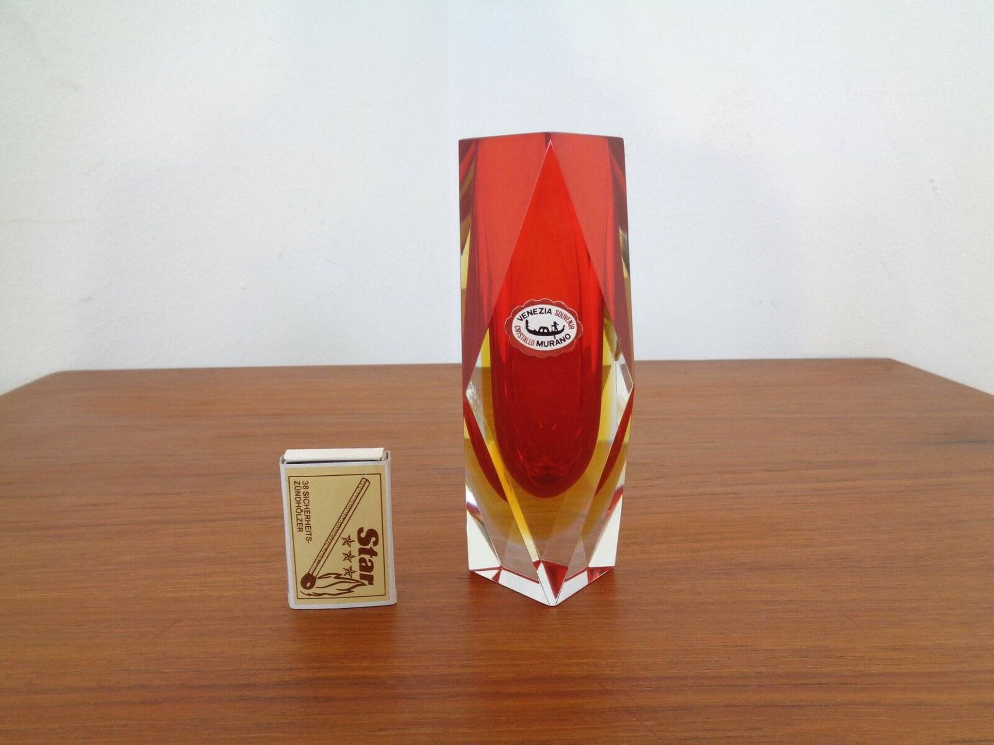 Vintage Italian Murano Glass Vase, 1960s