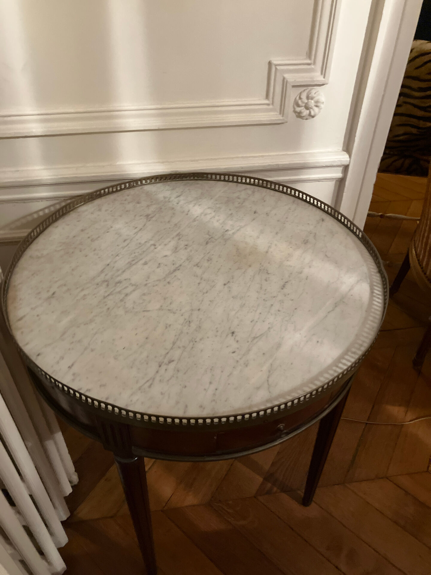 Hot water bottle table