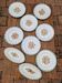 Lot de 7 assiettes plates plus de raviers
