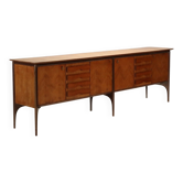 Vintage buffet design by Ico Parisi in ebonised wood, 1950s.