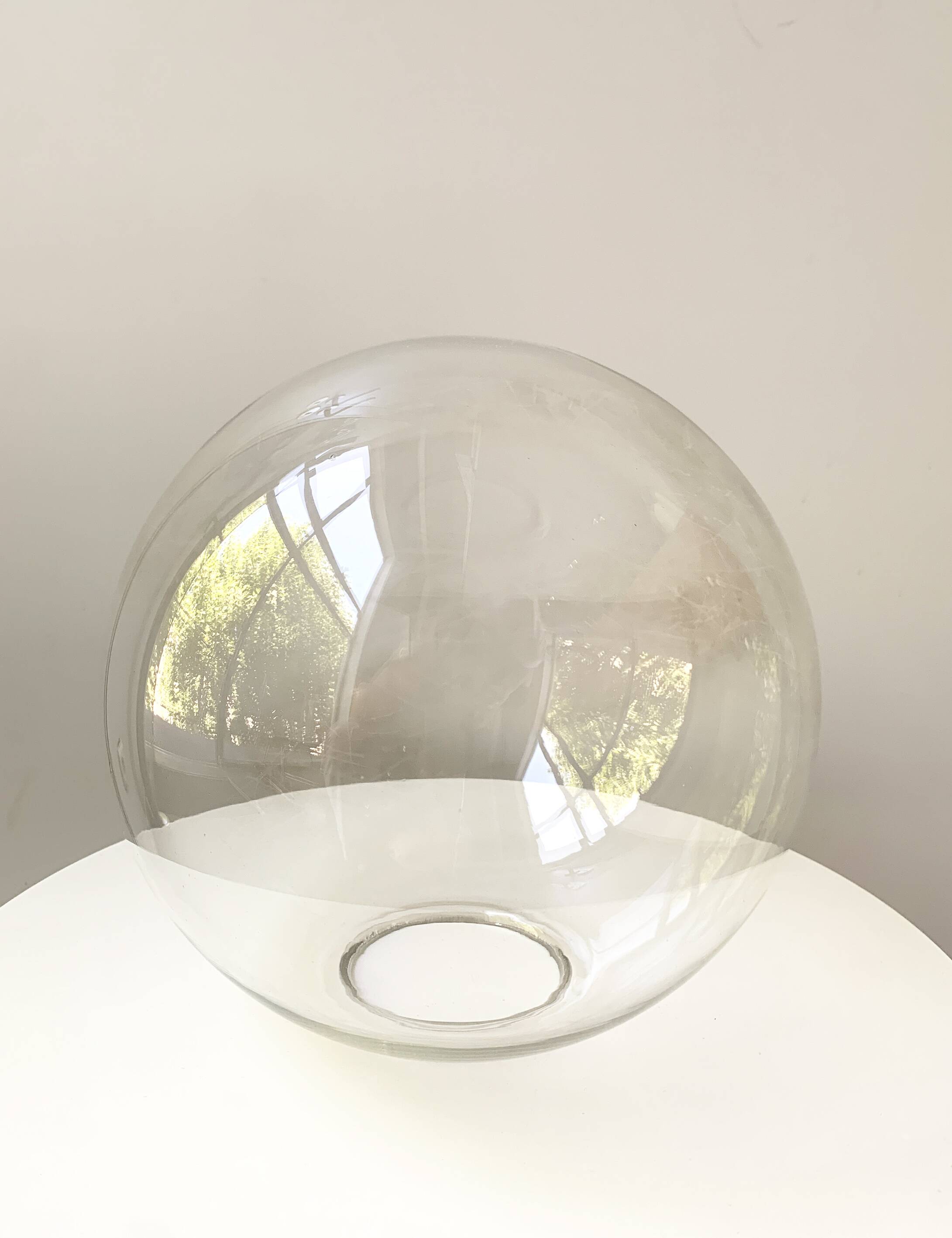 Pair of modernist pendant lights, Glashütte Limburg, Germany