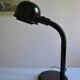 Black goose neck desk lamp ALDA 1980 Swedish Mid-Century