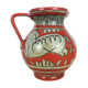 Fratelli Fanciullacci horse vase, orange ceramic