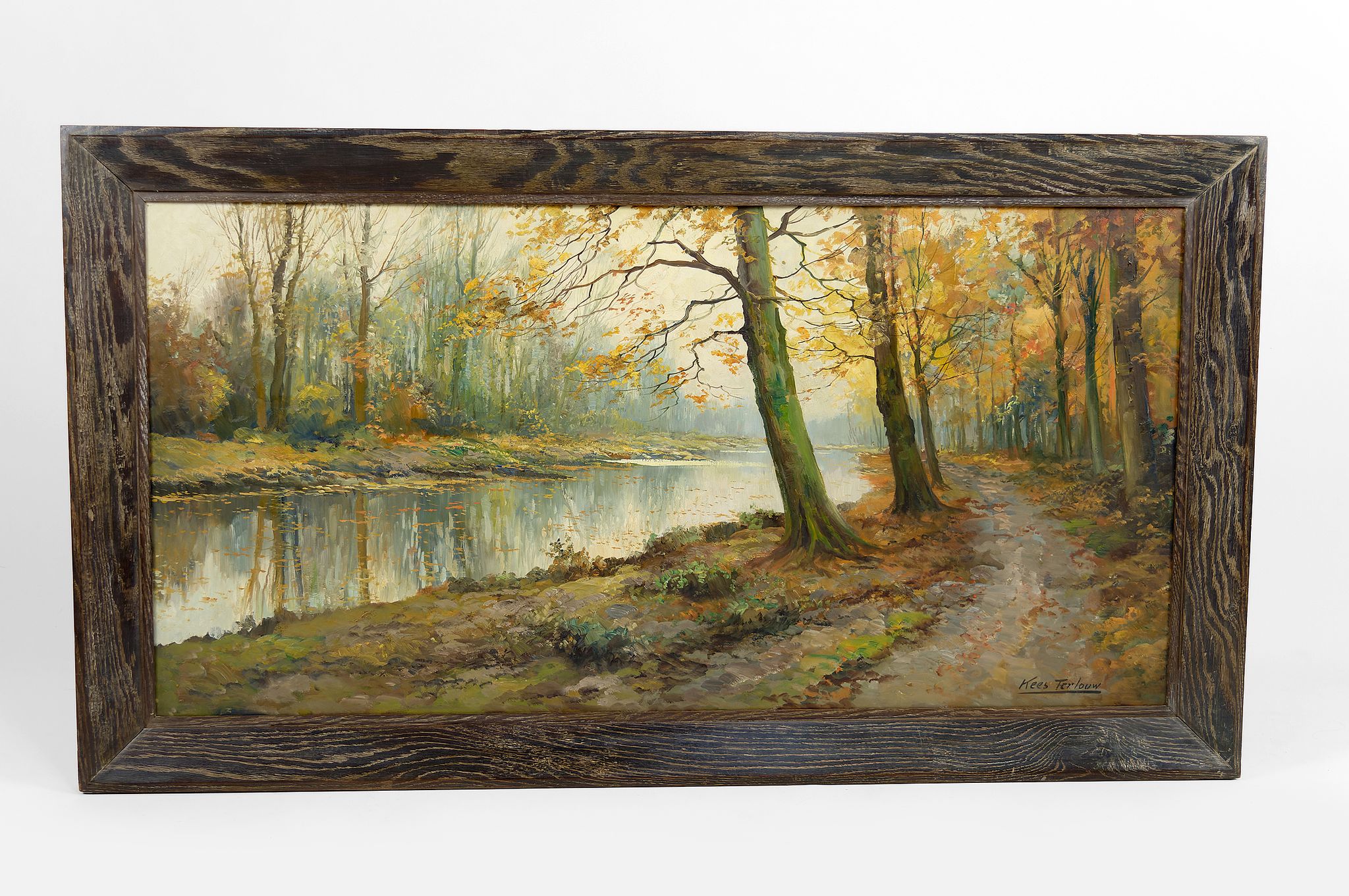 Autumn Landscape by Kees Terlouw, Impressionist painting, France, circa 1910