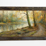 Autumn Landscape by Kees Terlouw, Impressionist painting, France, circa 1910