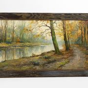 Autumn Landscape by Kees Terlouw, Impressionist painting, France, circa 1910