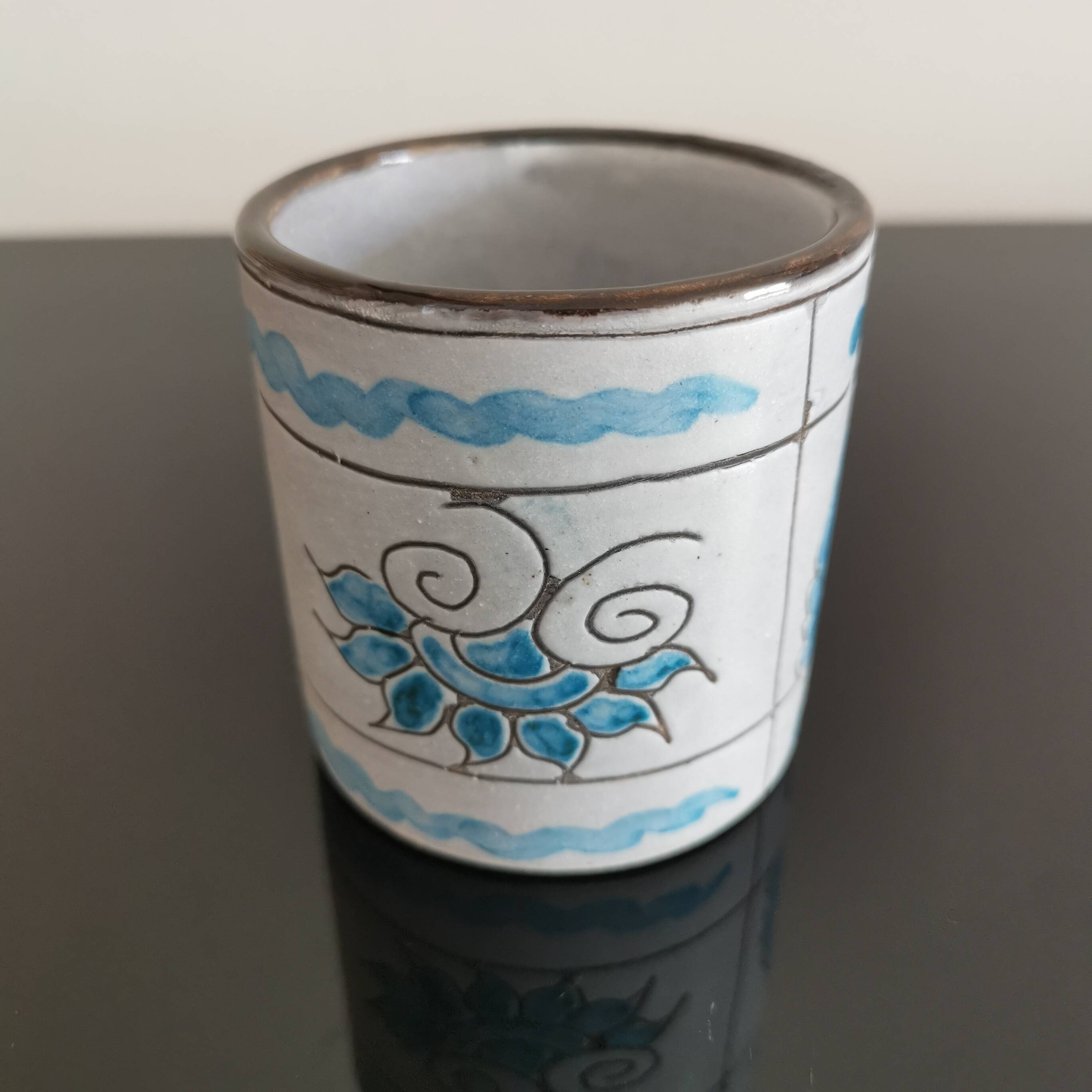 Small ceramic pot/mug by Alain Maunier Vallauris