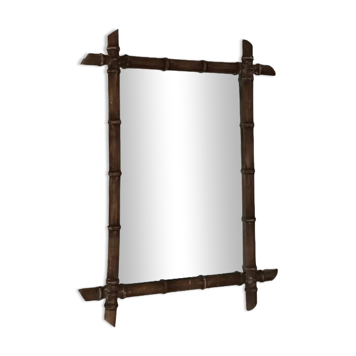 Miroir cadre bambou