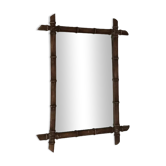 Miroir cadre bambou