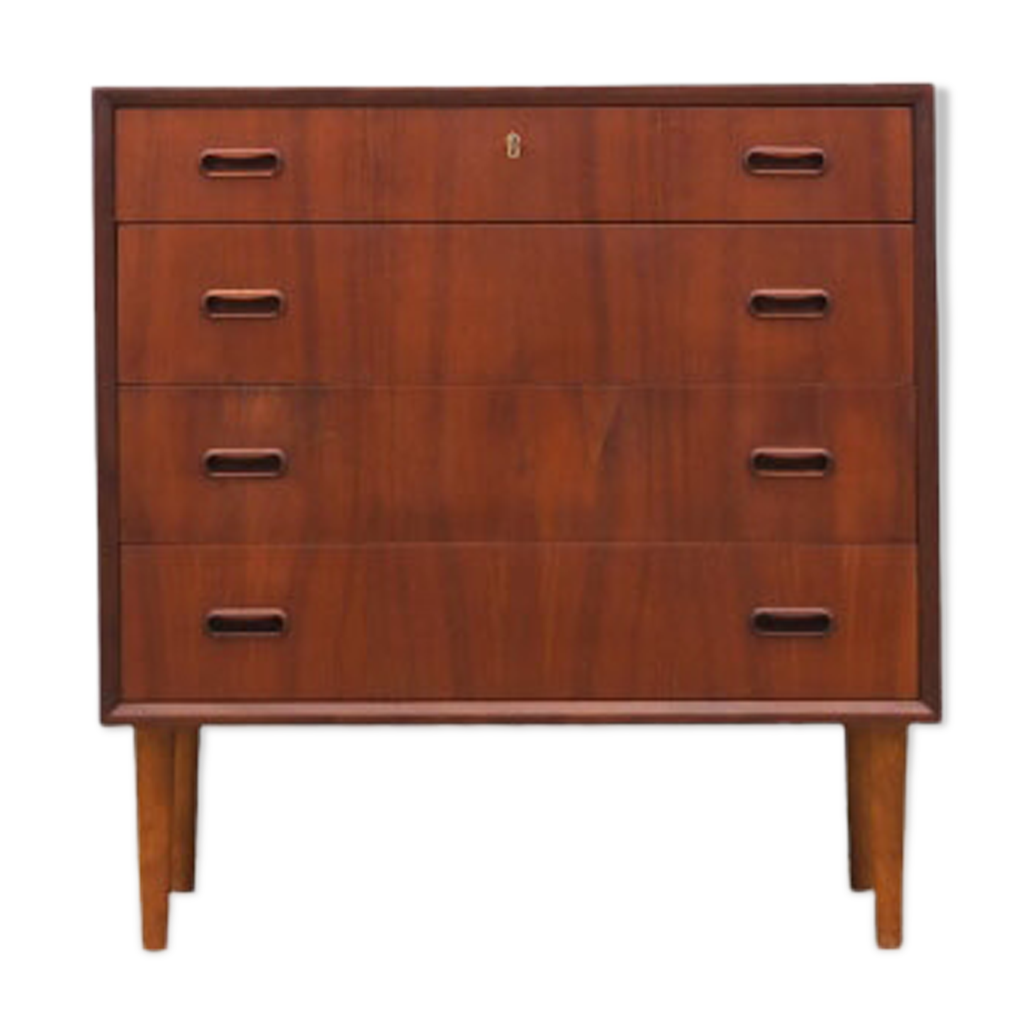 Teak chest of drawers, danish design, 1970s, made in denmark