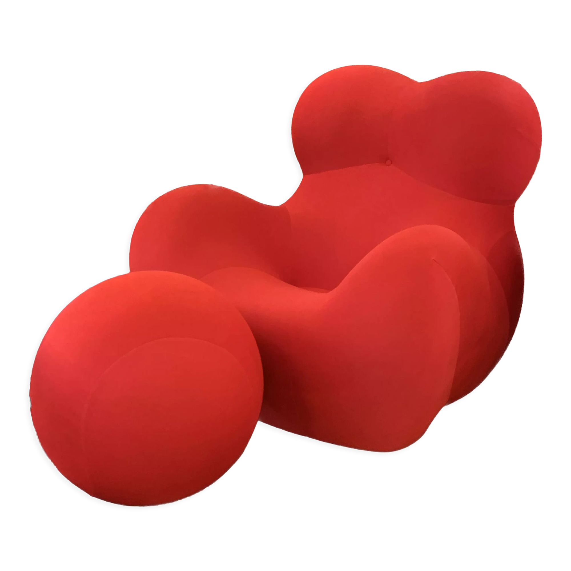 Armchair and footstool up 5/6 "la mamma" by Gaetano Pesce for B&B Italia