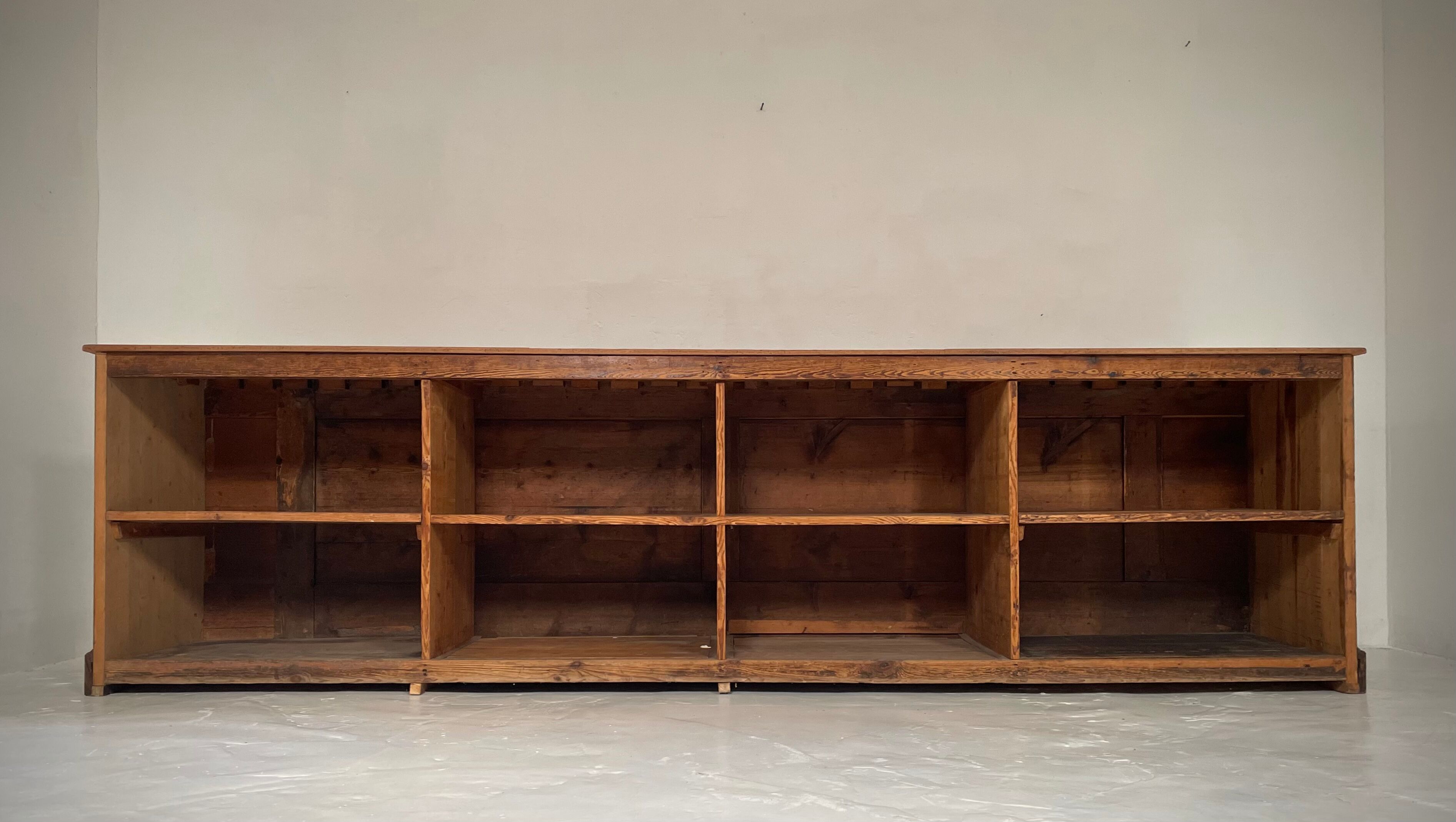 Antique victorian shop counter