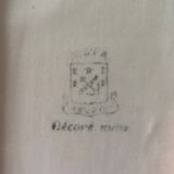 Duo of vintage fruit and vegetable cups stamped in vintage glazed ceramic