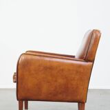 Armchair made of sheep leather