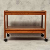 Vintage Scandinavian Rolling Trolley - BRDR Furbo, Spøttrup - Teak - Ca 1960