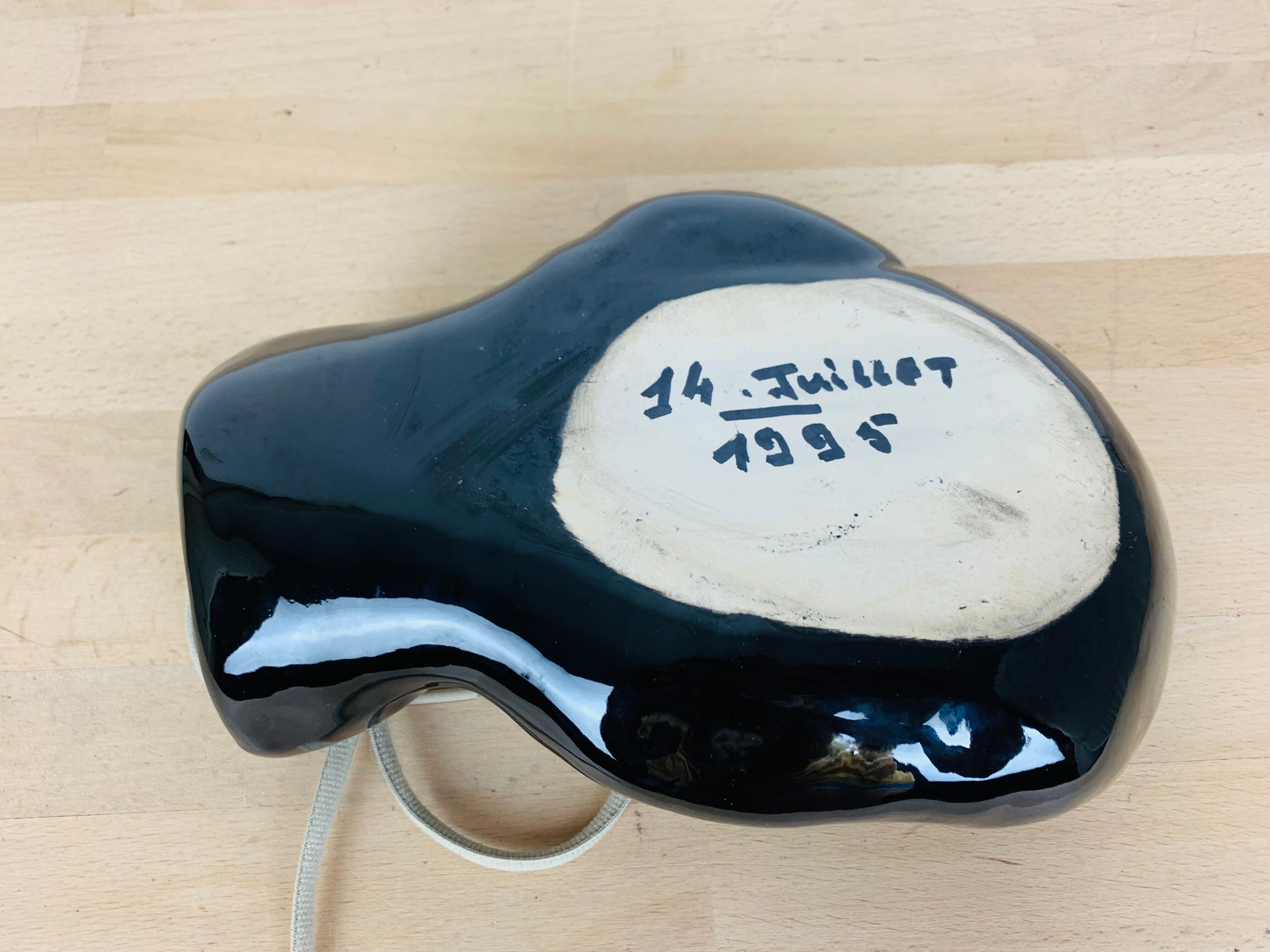 Empty pocket boxing glove JC Peiré black ceramic