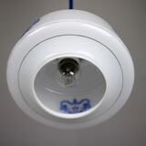 Vintage opaline glass pendant light