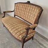 Louis XVI style two-seater sofa bench from the 1900s