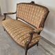 Louis XVI style two-seater sofa bench from the 1900s