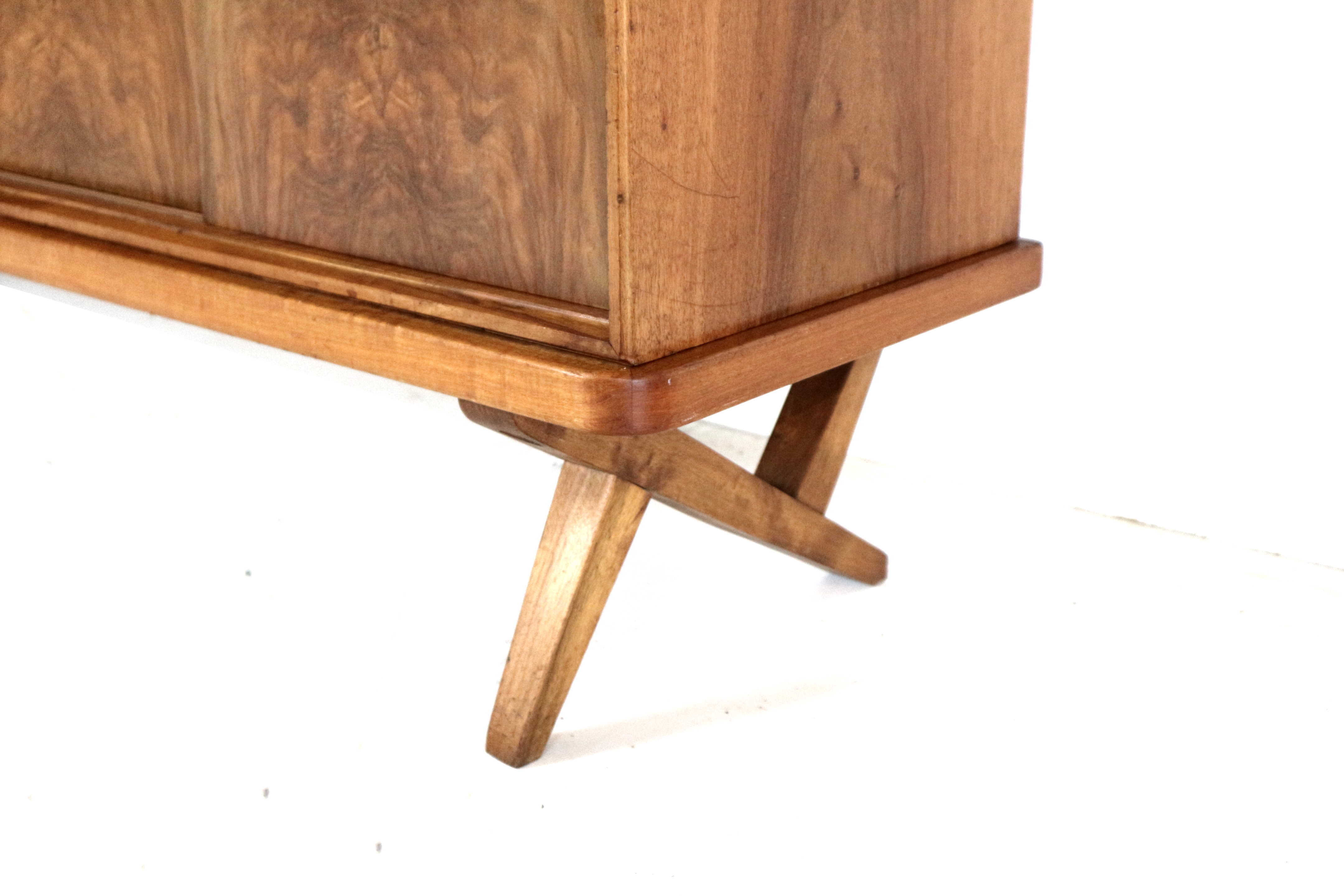 Vintage walnut sideboard by Rudolf B. Glatzel by Fristho Franeker from 1955