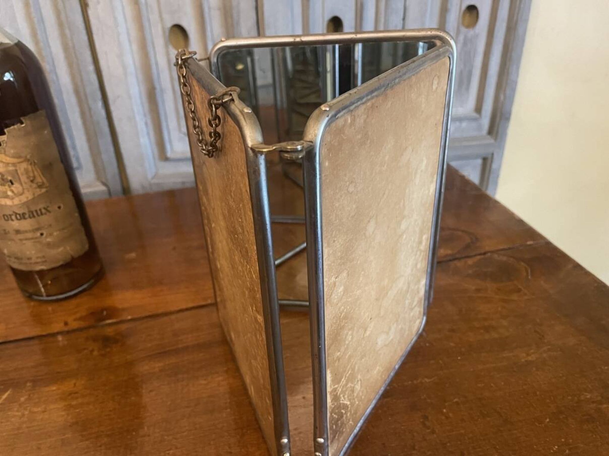 Miroir de coiffeur 3 volets vintage