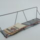 Vintage wall shelf made of metal wire