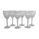 Lot 6 verres cristal d'Arques collection "Constance"