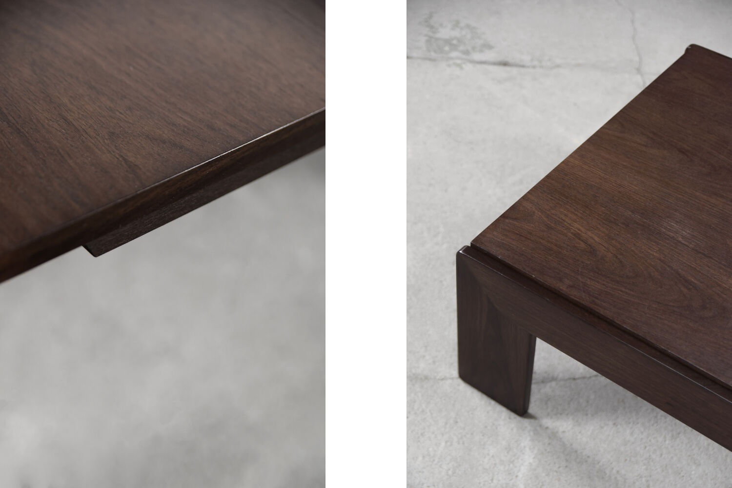 Modern teak coffee table bastiano by tobia & afra scarpa for gavina, 1960s